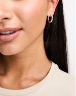 vintage medium hoops in plated sterling silver