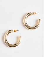 small chunky hoop in gold